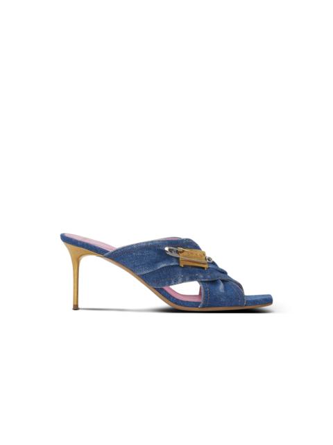 Balmain Denim Safety Pin mules