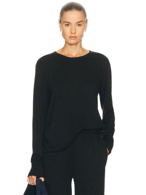 ÉTERNE Long Sleeve Boyfriend Top
