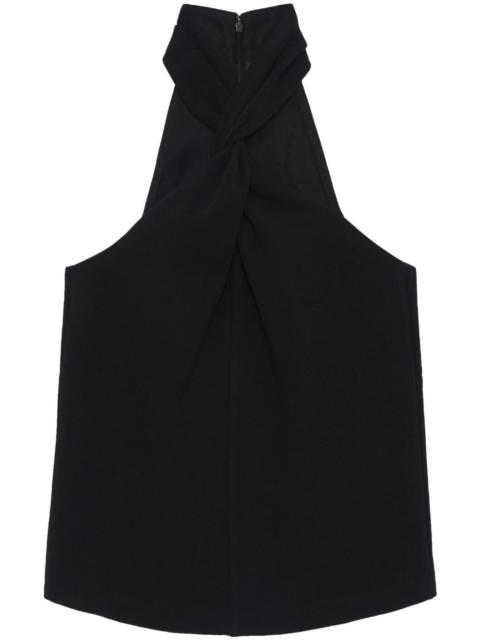 ANINE BING Becca halterneck sleeveless top