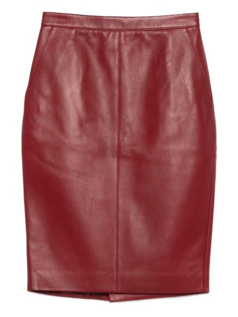 SAINT LAURENT Cassandre midi pencil skirt