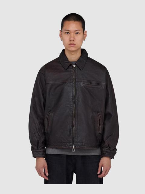 FrizmWORKS Destroyed cowhide leather jacket