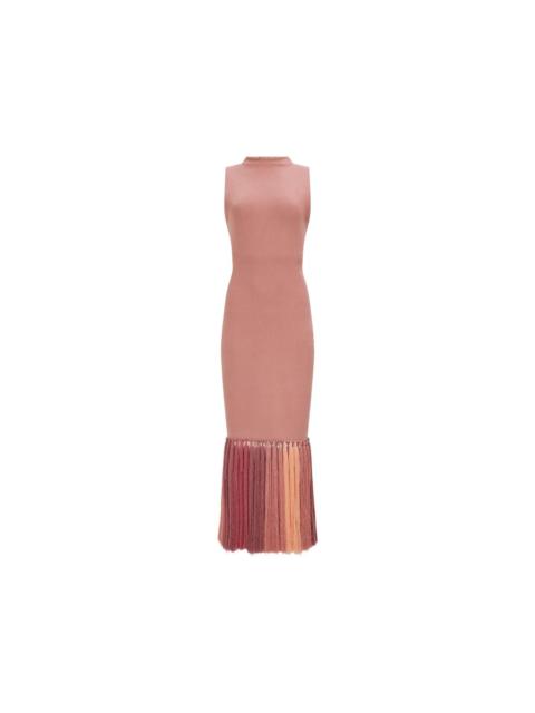 Aje. SOFIA KNIT TASSEL MIDI DRESS