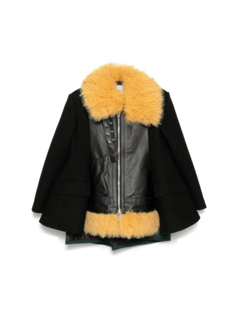 sacai panelled jacket