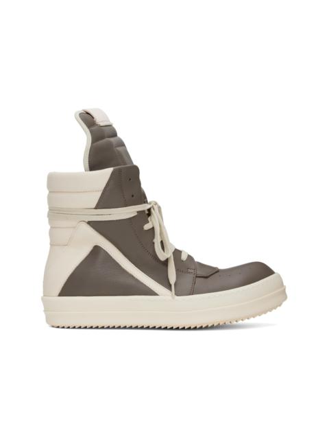 Gray & Off-White Hollywood Geobasket Sneakers