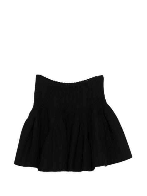 Sandro ribbed knitted skirt
