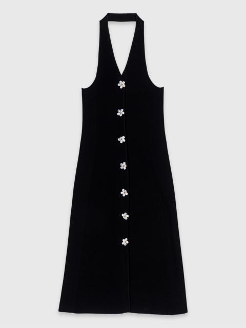 maje Dress with floral jewel details