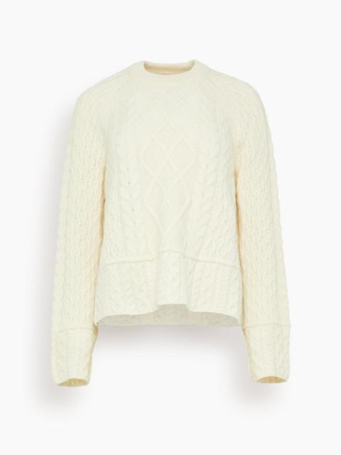 Vanessa Bruno Folk Top in Ecru