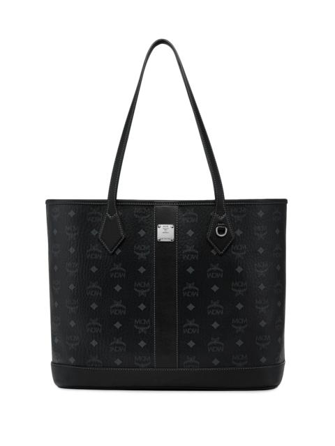 MCM Women's Medium Liz Visetos Shopper Bag - Black