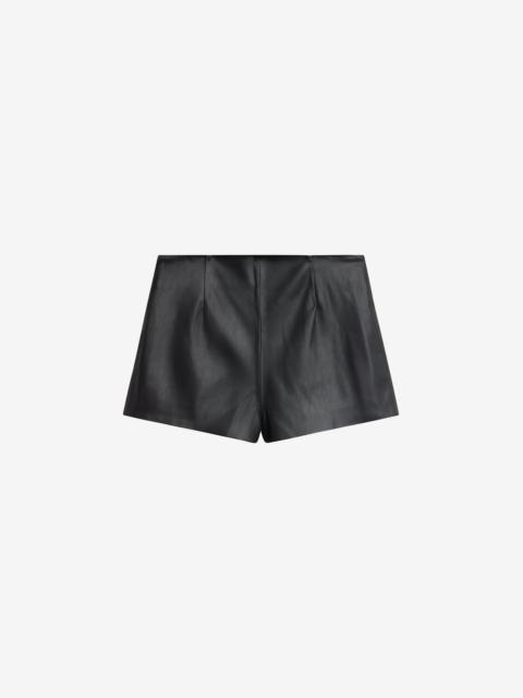 The Frankie Shop Dreux Faux Leather Hot Pants - Black