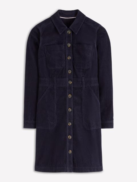 BODEN Amanda Cord Short Dress-Navy