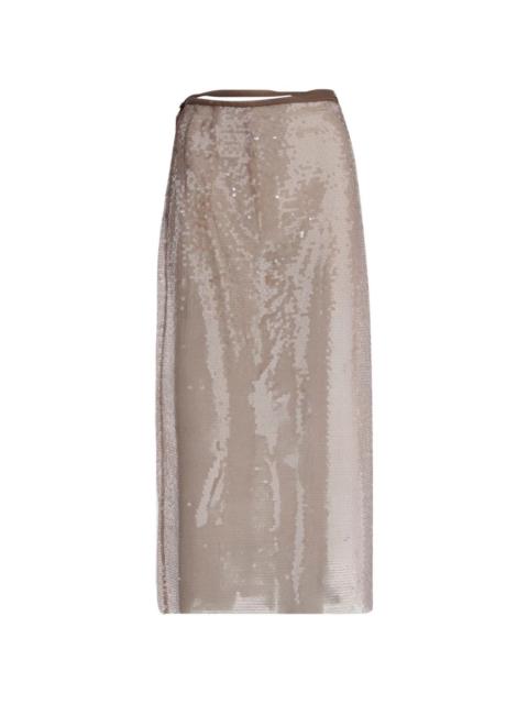 NICCOLÒ PASQUALETTI sequin maxi skirt