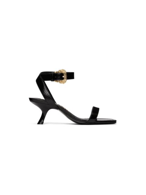 VERSACE JEANS COUTURE Black Fiona Heeled Sandals