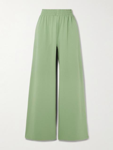 NORMA KAMALI Elephant Stretch-cotton Jersey Wide-leg Pants