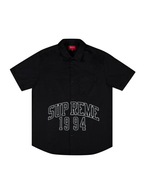 Supreme Supreme Small Box Twill Shirt 'Black' | REVERSIBLE