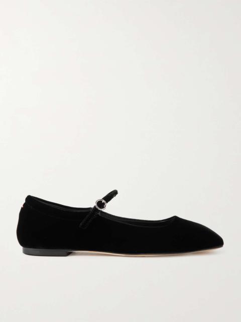 Aeyde Uma velvet Mary Jane ballet flats