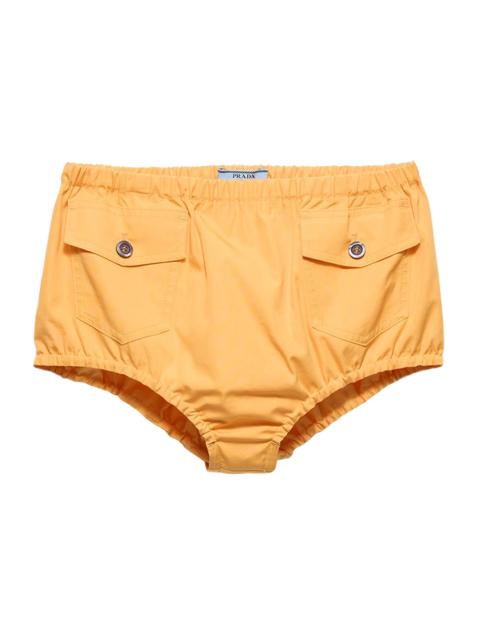 Prada Women's Poplin Shorts - Yellow