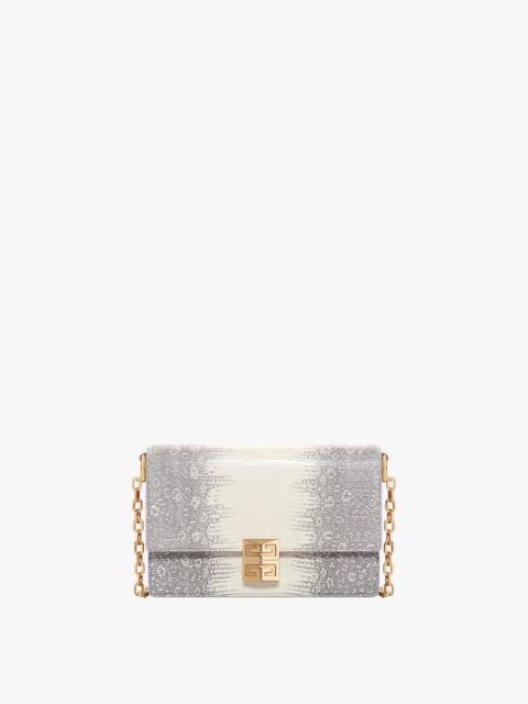 Givenchy SMALL 4G BAG IN LIZARD WITH CHAIN