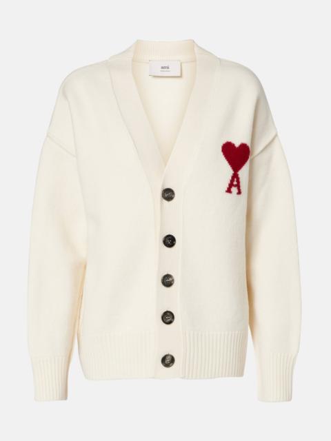 AMI Paris Ami de Cœur virgin wool cardigan