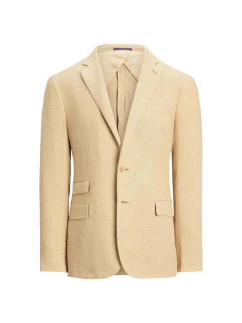 Ralph Lauren Men's Kent Hand-Tailored Linen-Silk Jacket - Tan Multi