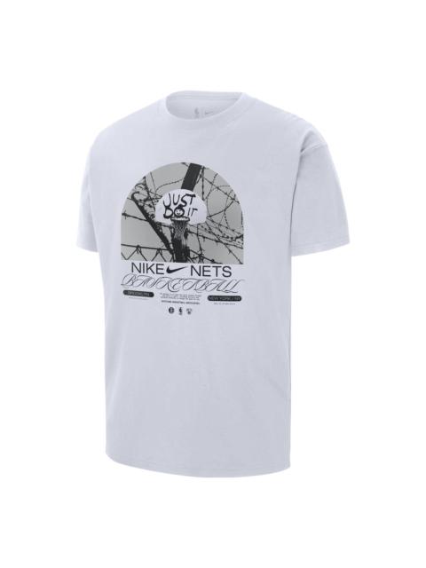Nike Nike Brooklyn Net Courtside 티셔츠 'White' DR6289-100