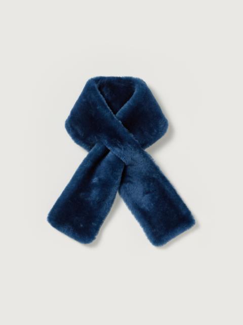 AURALEE STRAIGHT MERINO MOUTON FUR STOLE