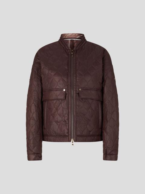 BOGNER Paola Reversible quilted jacket in Chocolate