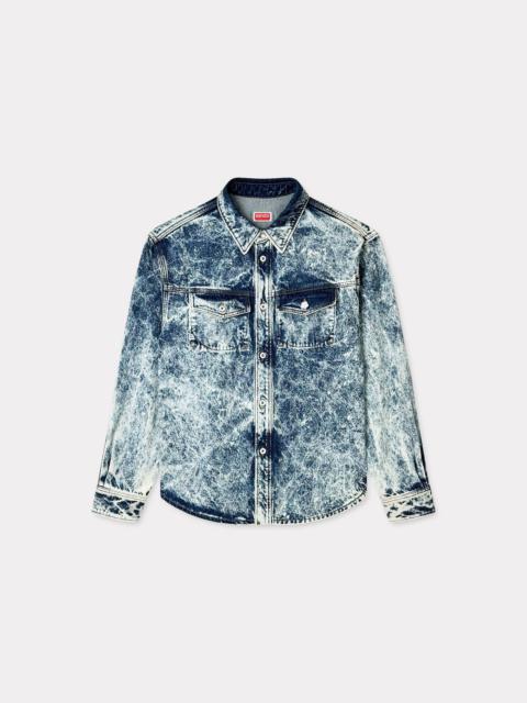 Western shirt in japanese denim