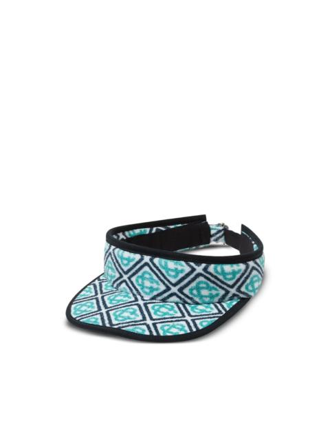 CASABLANCA Beach Club monogram-pattern visor