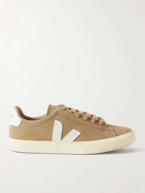 Campo Leather-Trimmed Suede Sneakers