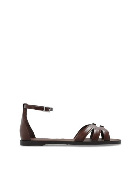 Max Mara leather sandals