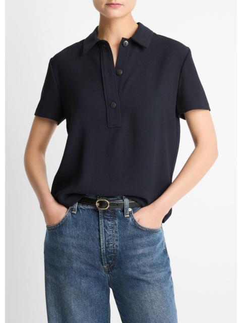 Vince Crepe Polo Shirt