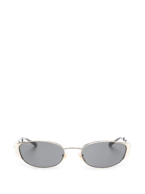 GUCCI Gucci Interlocking G Oval-frame Sunglasses
