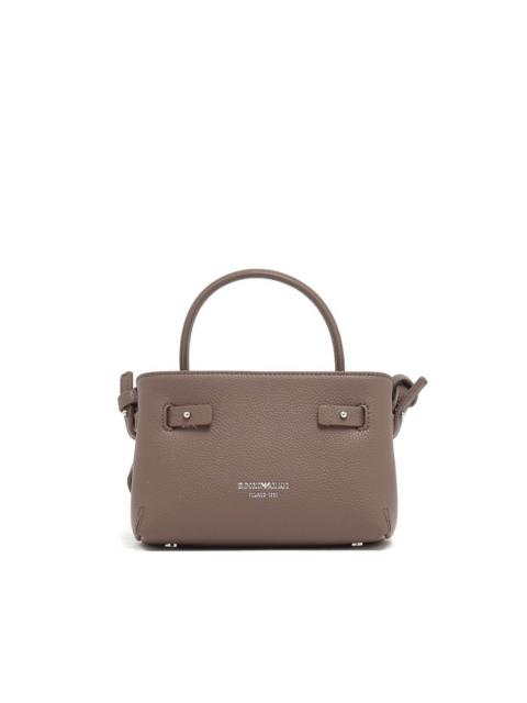 EMPORIO ARMANI knotted top-handle satchel