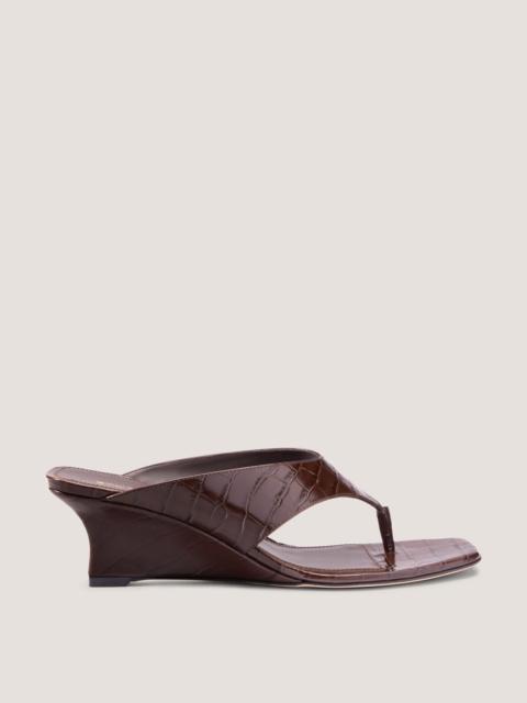 Stuart Weitzman VINNIE WEDGE THONG SANDAL 50