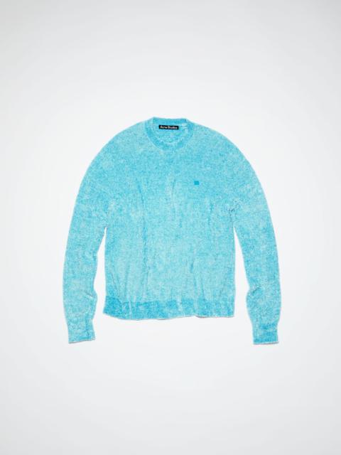 Textured sweater - Teal blue