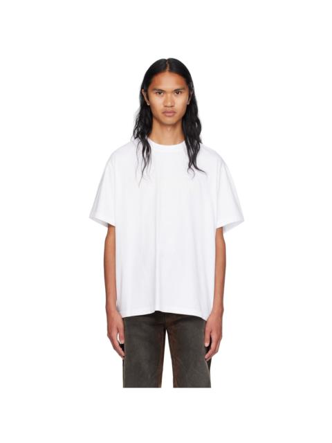 We11done White Pearl Logo T-Shirt