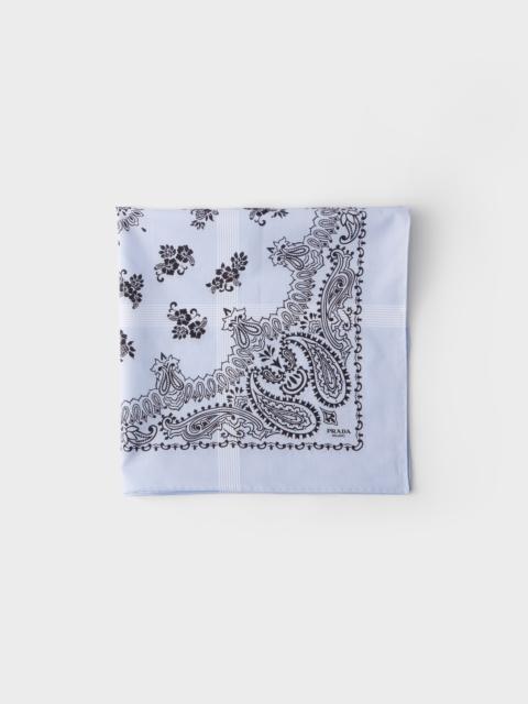 Prada Printed batiste scarf
