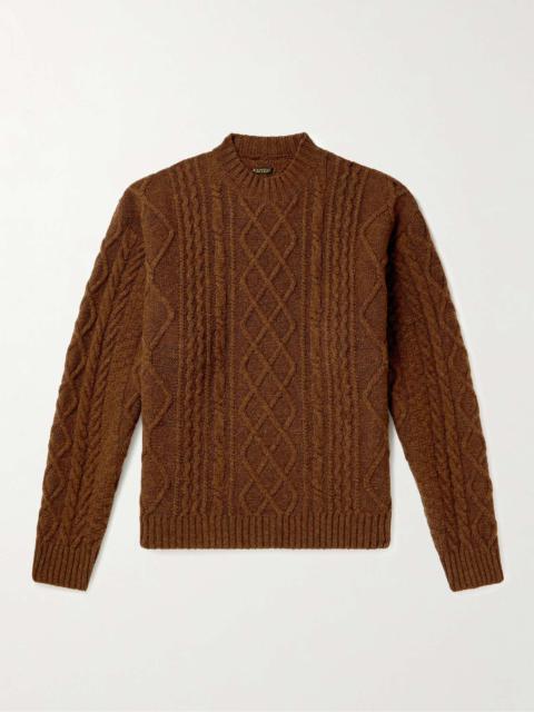 Kapital Intarsia Cable-Knit Wool-Blend Sweater
