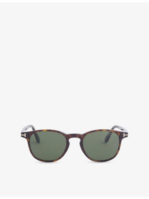 TOM FORD Holt-02 Round-Frame Acetate Sunglasses