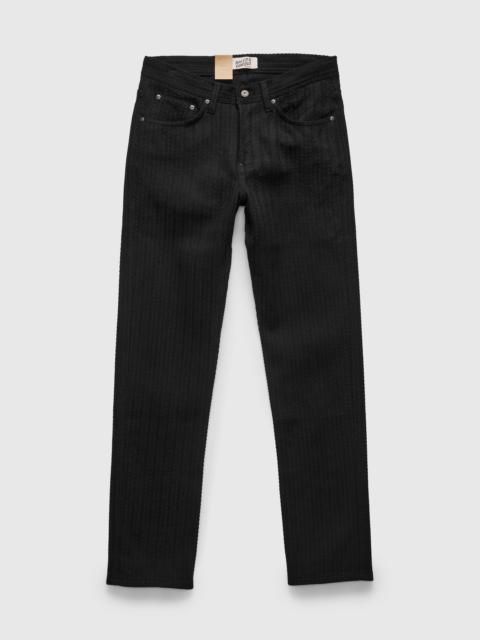 Naked & Famous "Black Sugiaya" 12oz Herringbone Dobby Twill - Weird Guy Fit