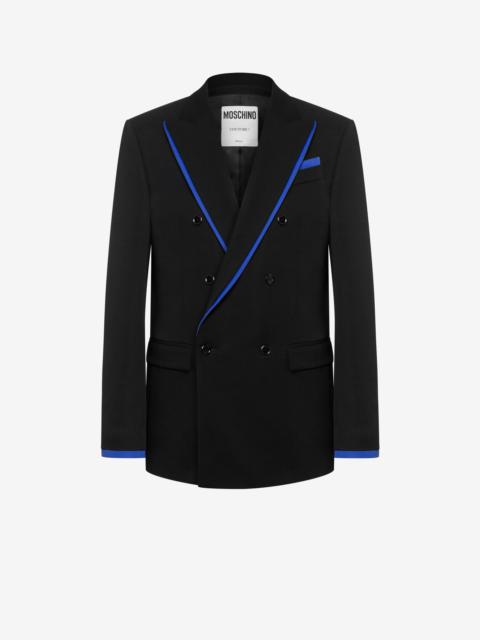 Moschino CONTRASTING LAYERS GABARDINE JACKET