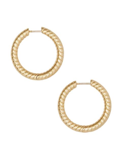 JENNIFER FISHER Madison Avenue Huggie Earrings - Yellow