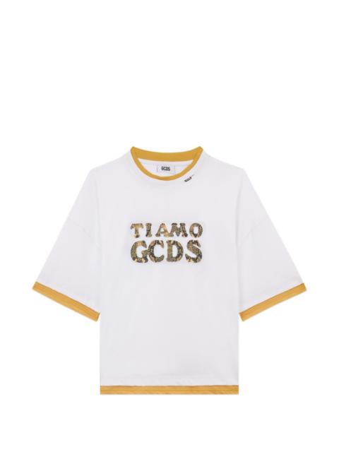 GCDS graphic crew-neck T-shirt
