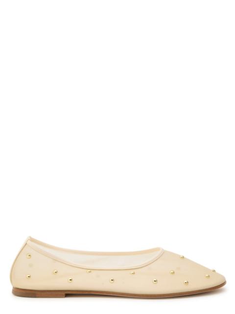 DEAR FRANCES Dear Frances Balla Embellished Mesh Ballet Flats