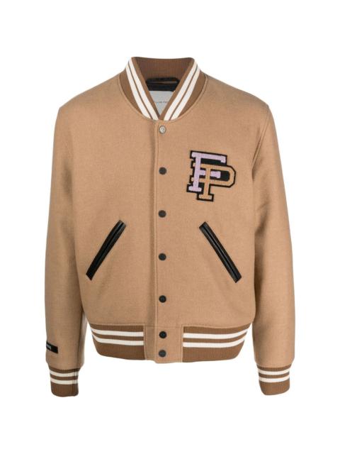 Filling Pieces logo-patch bomber jacket