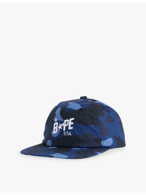 A BATHING APE® Color Camo Logo-Embroidered Woven Cap