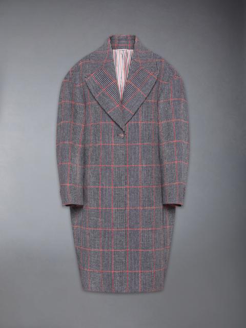Thom Browne CHECK HUNTING TWEED COCOON COAT