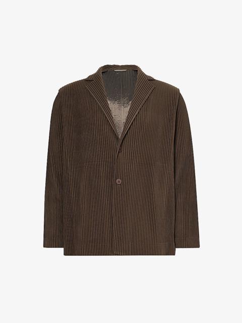 Basic single-breasted knitted jacket