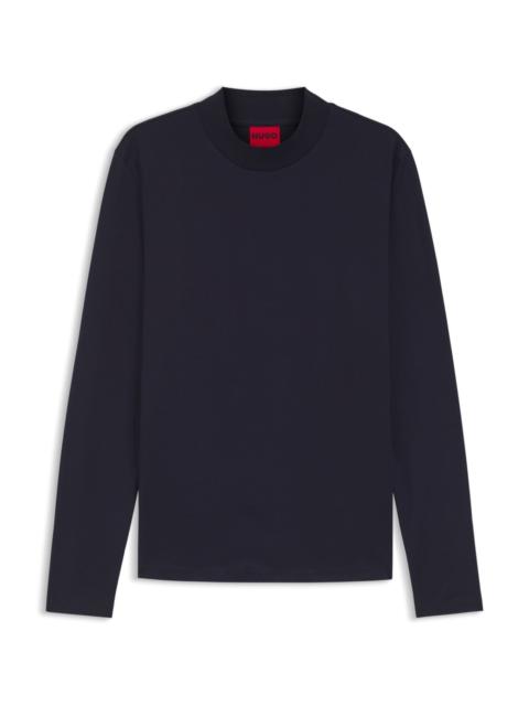 HUGO SLIM-FIT T-SHIRT IN MERCERISED COTTON