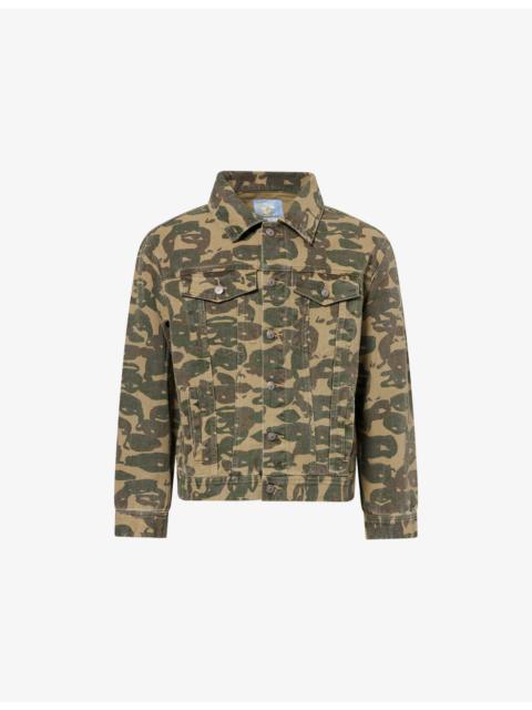 KidSuper Camouflage-Print Cotton Denim Jacket